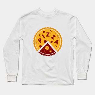 Pizza Slices Logo Long Sleeve T-Shirt